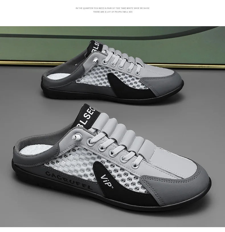 Zapatos de Hombre Estilo Verano 2026, Diseño Cerrado y Deslizante con Malla Transpirable, Mocasines Modernos y Transpirables