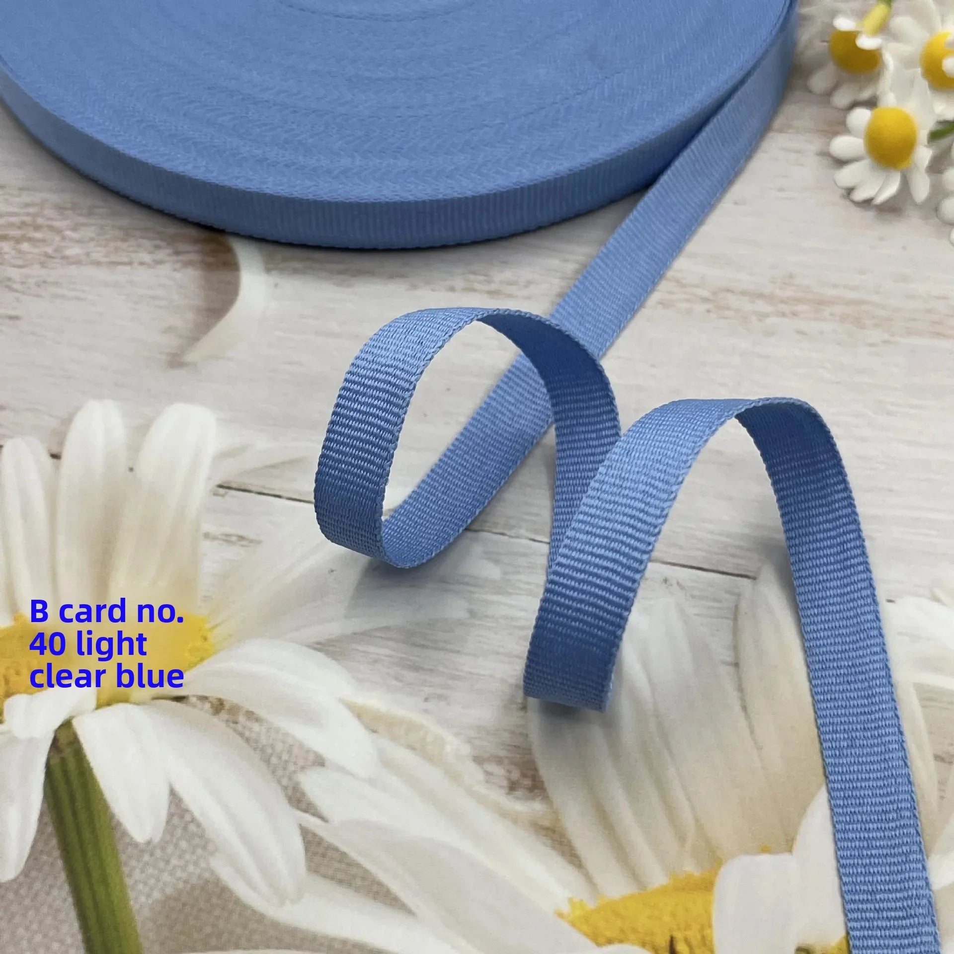 Cinta de encuadernación de borde de tejido liso de poliéster colorido, cinturón de tela de nailon, cinturón de lona con borde en rollo, corbatas para artículos para el hogar