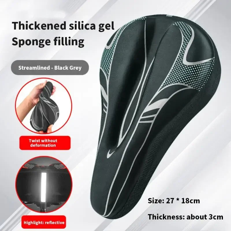 Sillín de bicicleta de GEL 3D para hombre y mujer, productos para bicicleta de montaña y carretera, accesorios, piezas de viaje de carbono para ciclismo