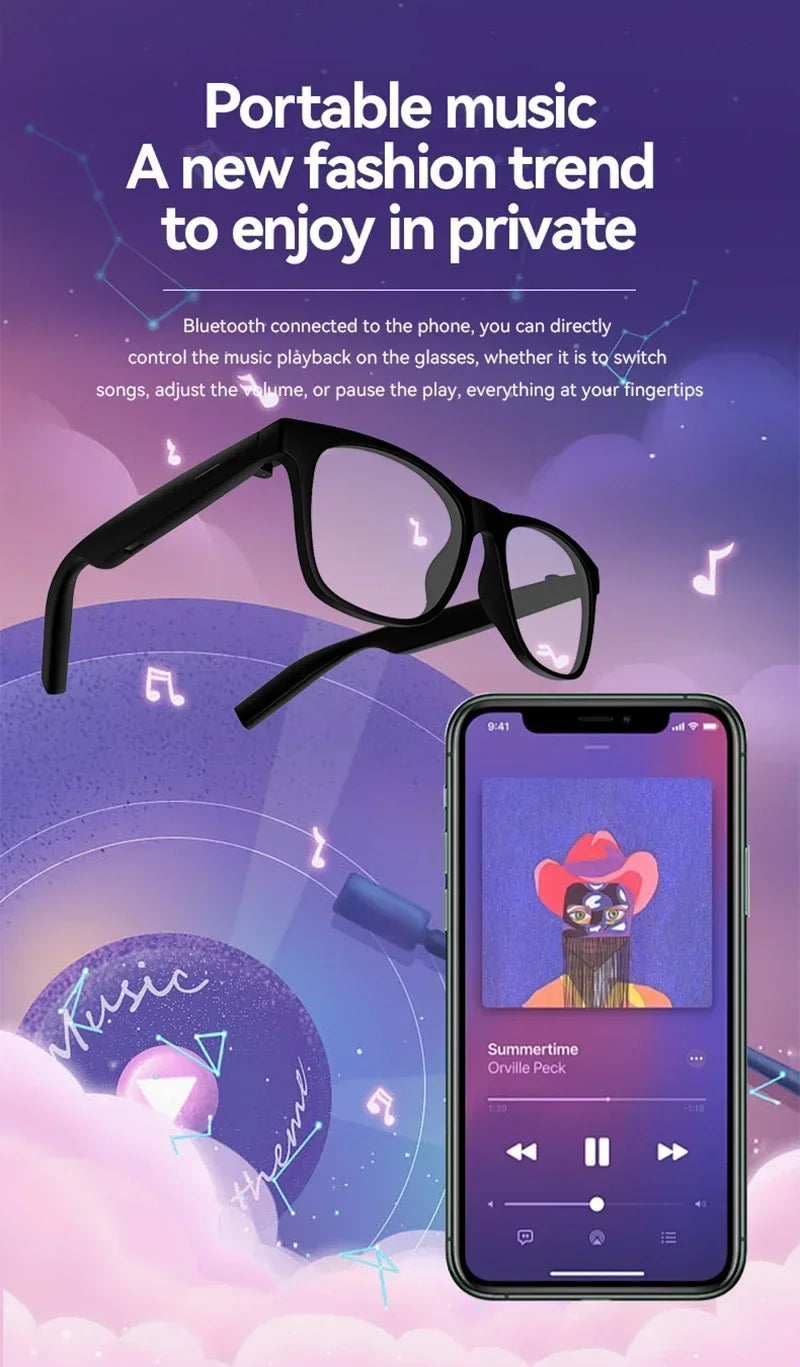 Lentes Inteligentes con IA Lenovo 2026, Nuevas, con Control Táctil 8K, Grabación de Fotos y Vídeos, Traductor, Asistente de Voz, Bluetooth, Inalámbricas