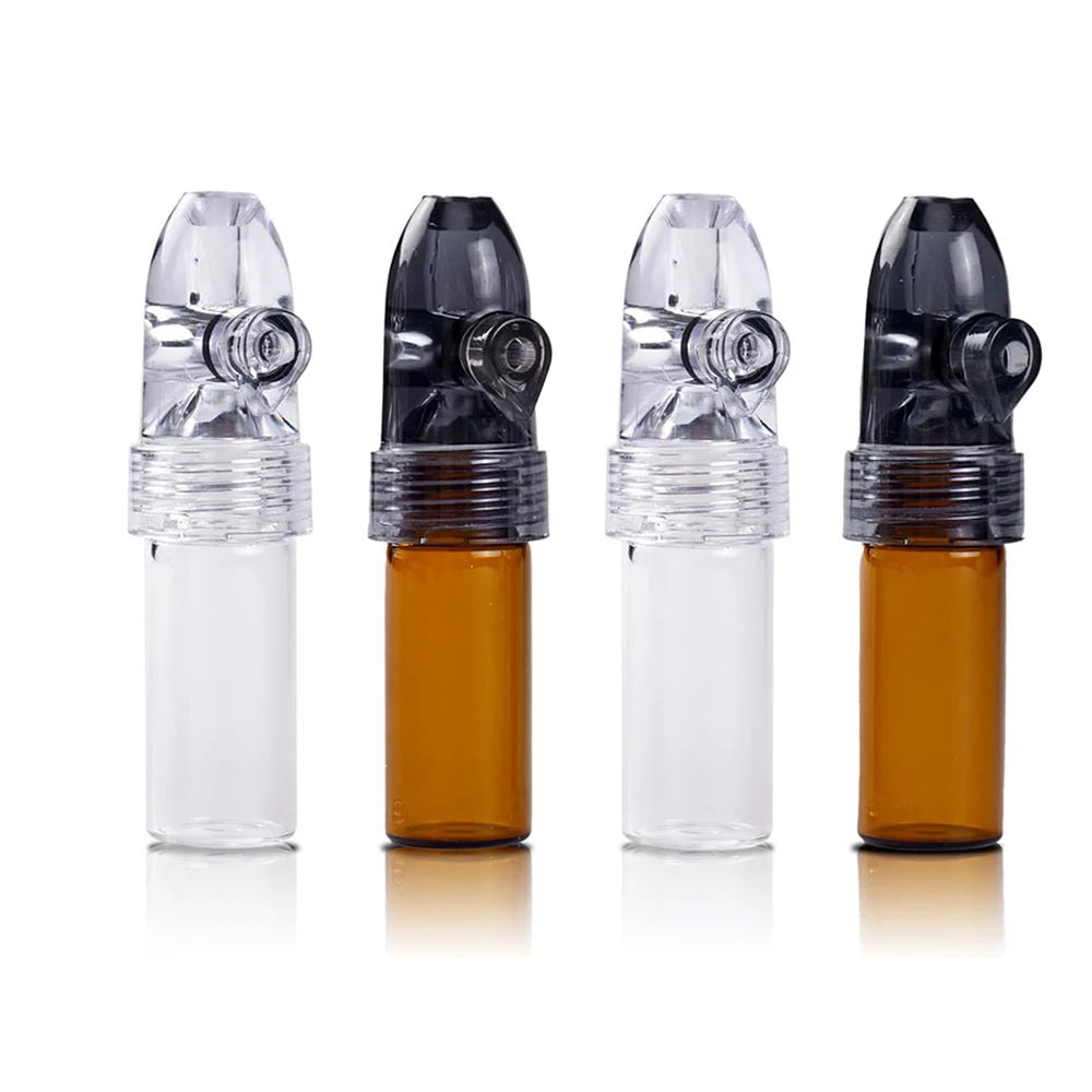 Dispensador de botellas de vidrio para especias, divertido, con tapas a prueba de fugas, tarro organizador de almacenamiento de 53/68/83mm, 2 uds.