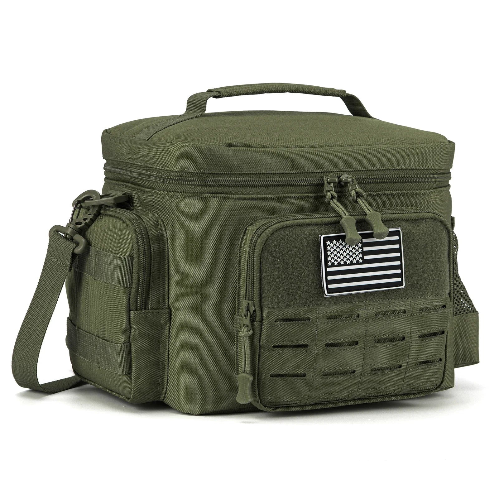 Fiambrera táctica para hombres, bolsa de almuerzo resistente al aire libre, bolsa térmica duradera con aislamiento a prueba de fugas para trabajo, comida, Camping, Picnic