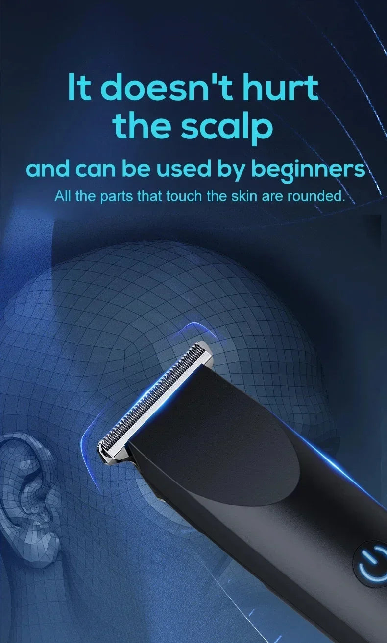 Nueva Cortadora de Pelo Eléctrica para Hombre, Recortadora Corporal y de Vello Púbico, Impermeable, con Cuchilla de Cerámica Reemplazable
