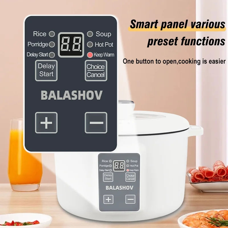 Cocinas múltiples para el hogar de 220V, cocina eléctrica de 3,5 L, olla de cocina antiadherente, olla caliente, olla arrocera inteligente, aparatos de cocina