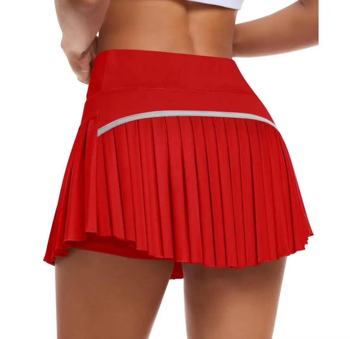 Faldas de tenis gimnasio Golf correr faldas pantalón plisadas de talla grande coloridas mujeres S-XXL deportes Fitness faldas pantalón de cintura alta con bolsillo