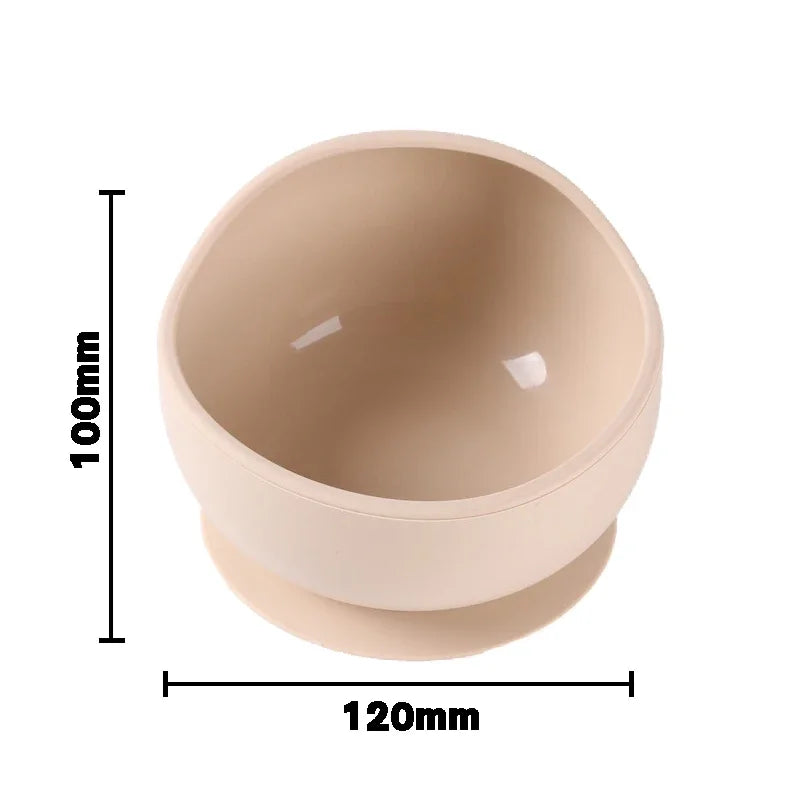 Juego de vajilla de silicona para niños, 16 piezas, taza de succión adicional, tazón, cuchara, madre y bebé
