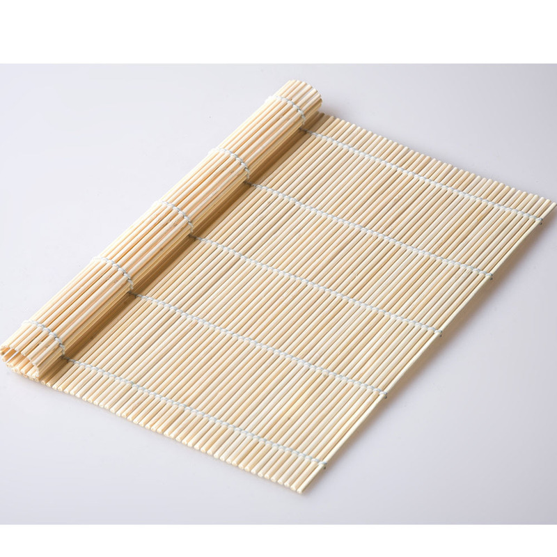 1 Uds. Tapete rodante para cortina de Sushi, cuchara para Sushi DIY, rodillo de arroz Onigiri, utensilios de cocina, accesorios de cocina, herramientas para hacer Sushi de bambú