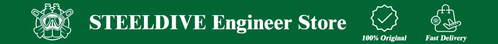 STEELDIVE SD1953 41MM clásico agua fantasma calendario lupa NH35 movimiento mecánico BGW9 superluminoso 30Bar reloj impermeable