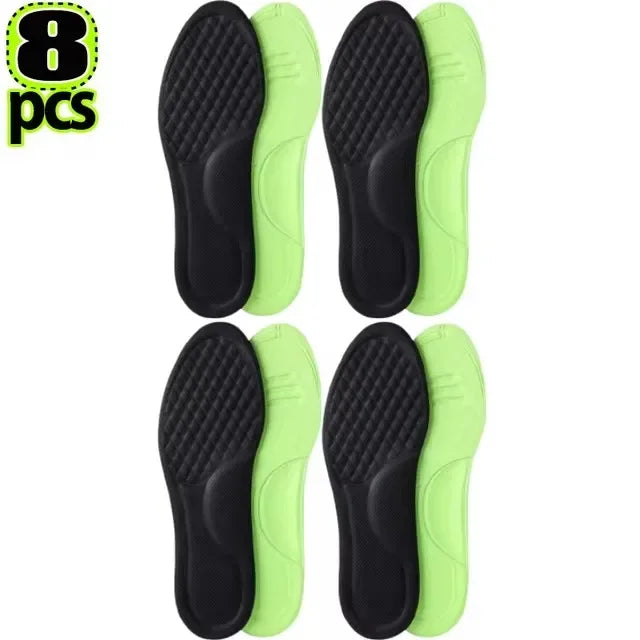 Plantillas ortopédicas de espuma viscoelástica blanda, plantilla desodorizante para zapatos deportivos, absorbe el sudor, accesorios antibacterianos para zapatos, 12/2 Uds.