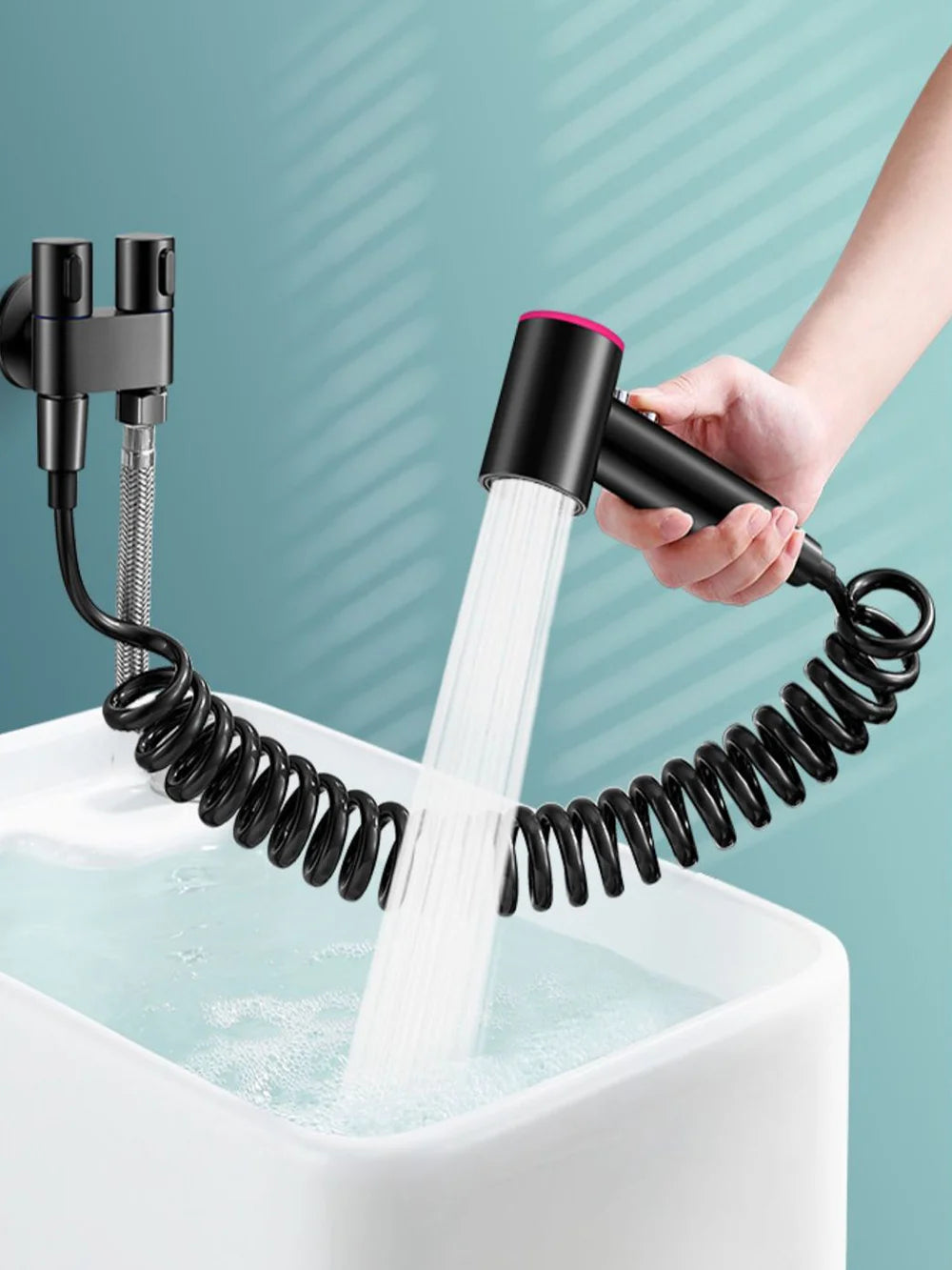 PULVERIZADOR DE bidé para baño, cabezal de ducha con filtro manual, autolimpieza