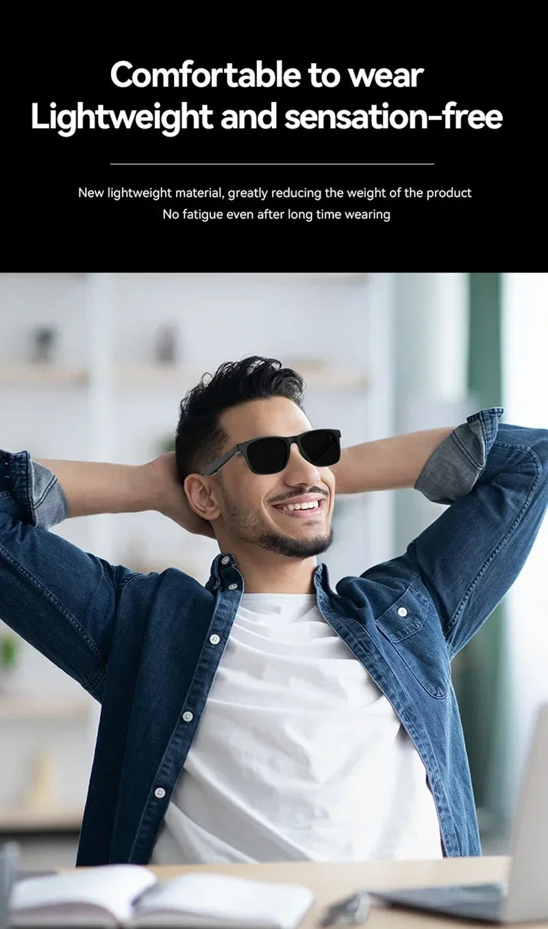 Lentes Inteligentes con IA Lenovo 2026, Nuevas, con Control Táctil 8K, Grabación de Fotos y Vídeos, Traductor, Asistente de Voz, Bluetooth, Inalámbricas