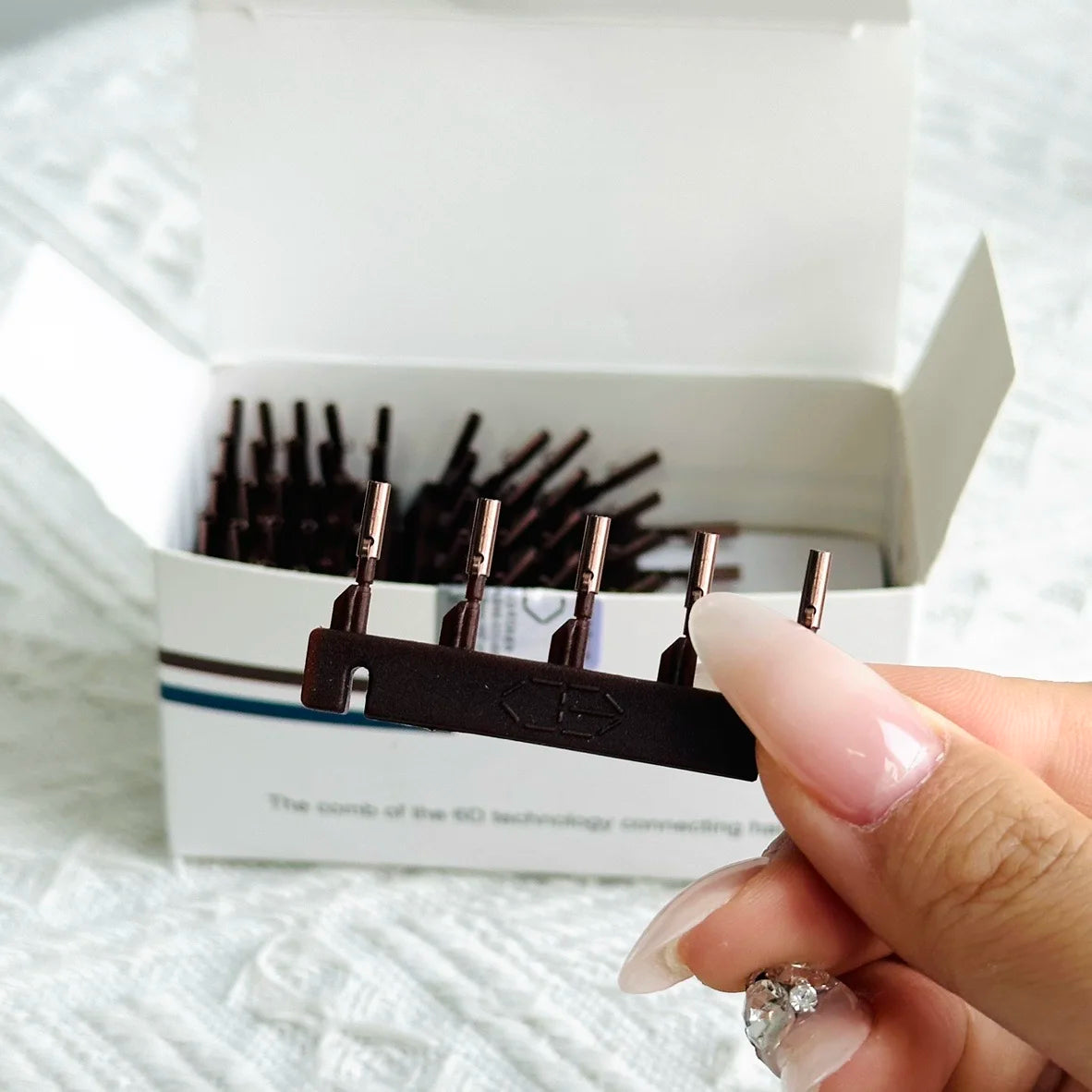 40 Uds 6D-1/2 máquina de extensiones de cabello humano para conexión de cabello Clip de hebilla más rápido sin rastro equipo de salón