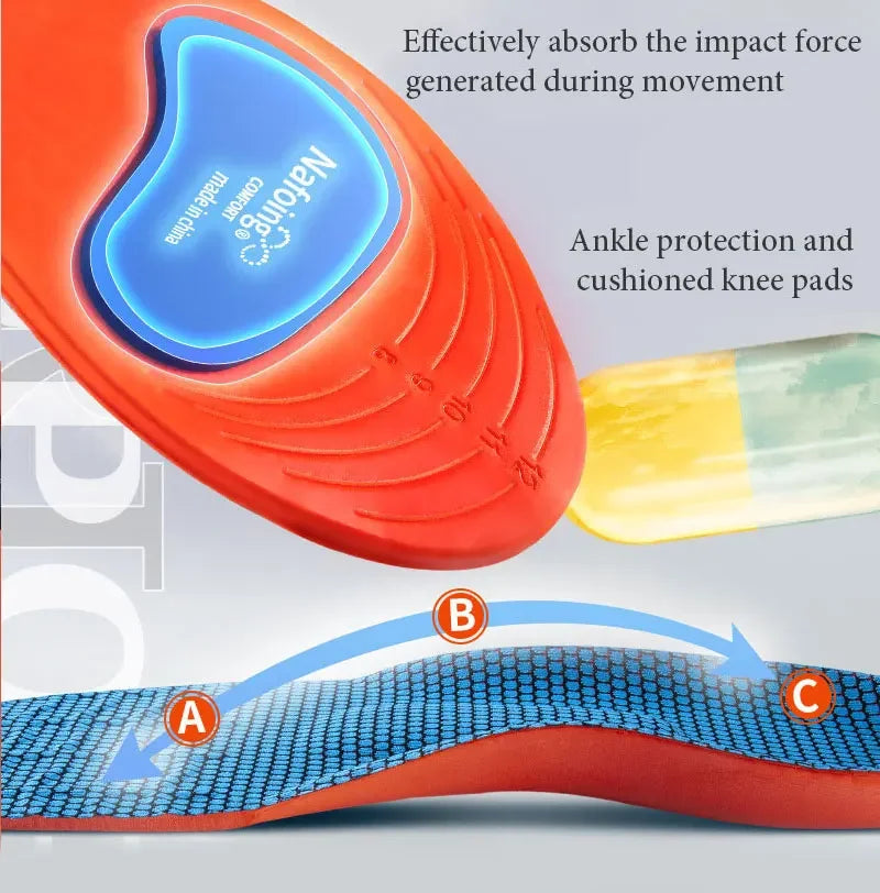 Plantillas deportivas para zapatos, desodorante con absorción de impacto, cojín transpirable, plantillas para correr para hombre y mujer, 2 uds.