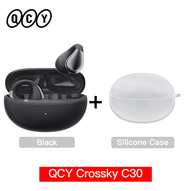 QCY Crossky C30 auriculares con Clip para la oreja Bluetooth 5,4 inalámbricos de oído abierto deportes TWS auriculares de doble conexión