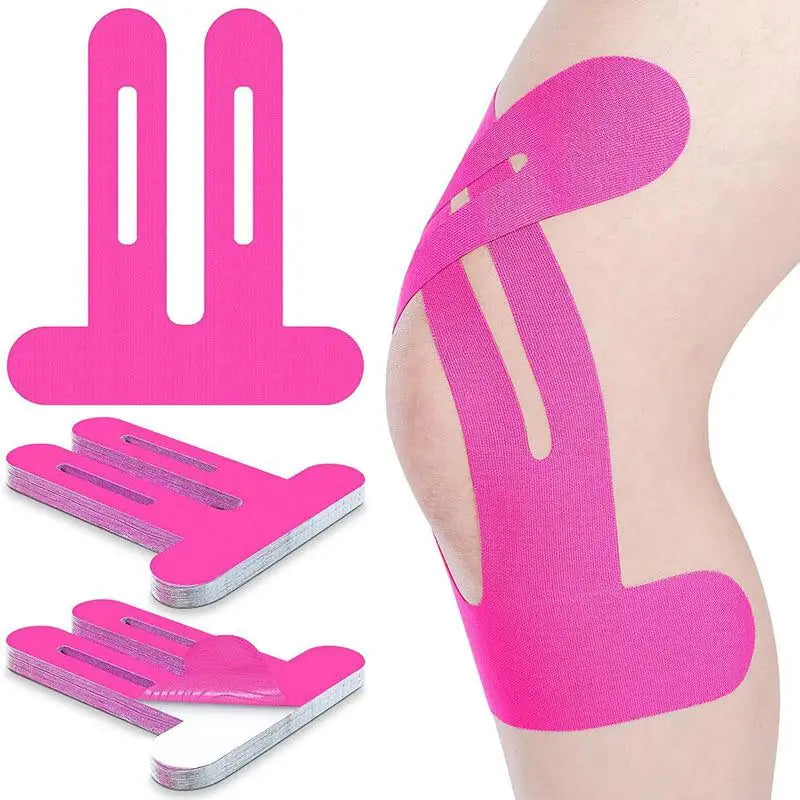 Cinta de kinesiología, atlética y elástica, transpirable, para rodillas, impermeable, proporciona soporte y estabilidad para correr, 1/5 Uds.