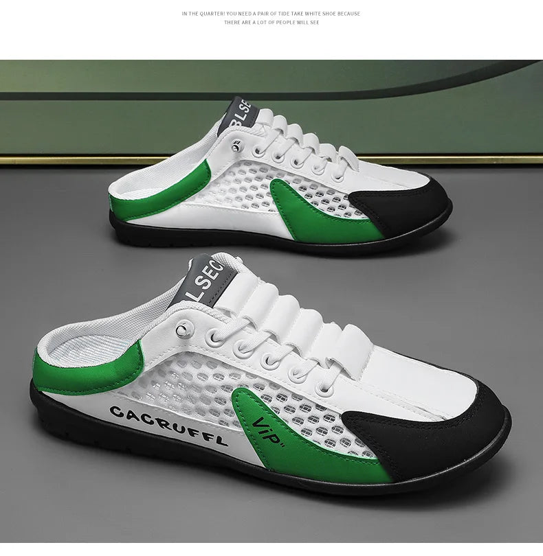 Zapatos de Hombre Estilo Verano 2026, Diseño Cerrado y Deslizante con Malla Transpirable, Mocasines Modernos y Transpirables