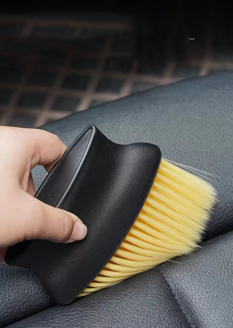Cepillo suave para barrer el interior del coche, herramienta de lavado de coches, artefacto, espacio interior del coche, cepillo para polvo, cepillo de limpieza de salida de aire