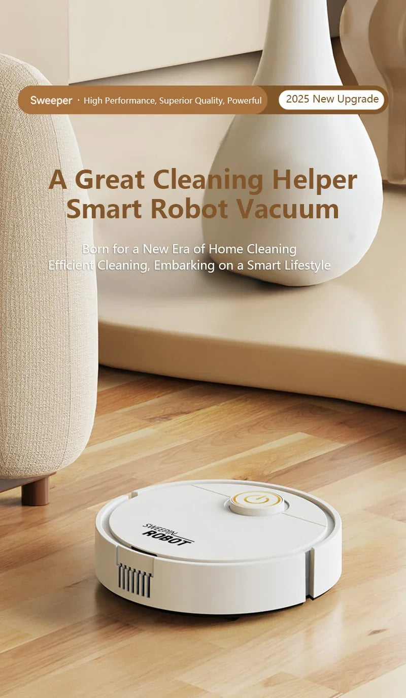 Robot aspirador de barrido inteligente 3 en 1, fregona lavable de succión fuerte de 6000pa para pelo de mascotas, suelo duro, Ideal para el hogar y la cocina