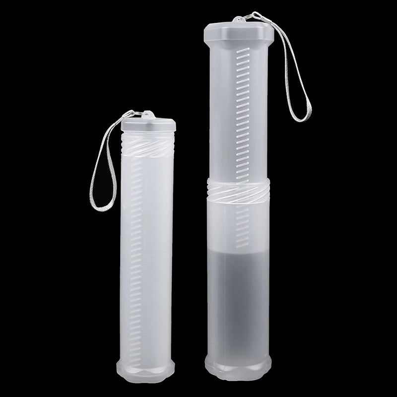 Estuche cilíndrico transparente para lápices – Organizador de bolígrafos ajustable de PP para estudiantes, artistas y oficinas