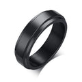 Anillo giratorio personalizado para hombres y mujeres, banda de boda giratoria de acero inoxidable de 6mm, anillo de cola masculino con inicial de fecha y nombre personalizado