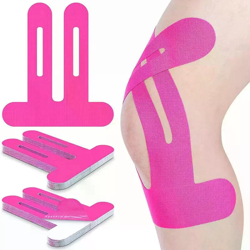 Cinta de kinesiología, atlética y elástica, transpirable, para rodillas, impermeable, proporciona soporte y estabilidad para correr, 1/5 Uds.