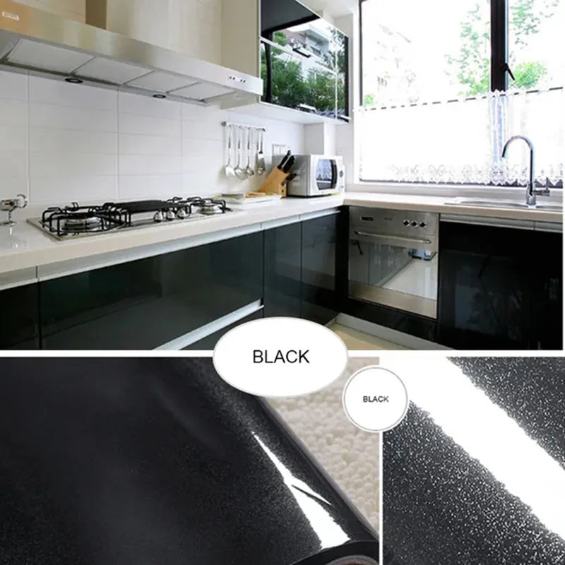Papel Tapiz Autoadhesivo de PVC Blanco para Decoración de Muebles Antiguos, Adhesivo para Gabinetes de Cocina, Resistente a la Humedad y al Agua