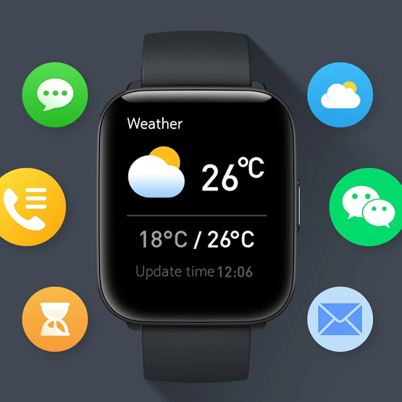 Mibro C2 Smartwatch versión Global pantalla HD de 1,69 pulgadas Monitor de ritmo cardíaco deportivo impermeable hombres mujeres reloj inteligente