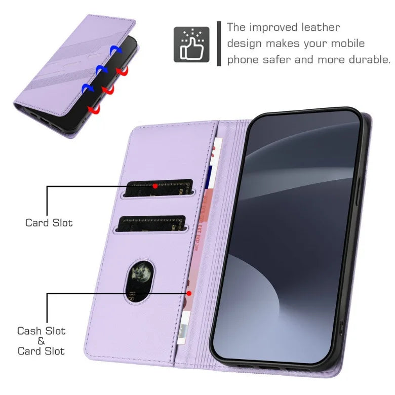 Funda de Lujo 360° para Xiaomi Poco X8 Pro Max 5G, Funda Protectora de Cuero Tipo Libro, Compatible con Poco X7 Pro, M7, M8 Pro, F7, M7, F8 Ultra, con Cierre Magnético