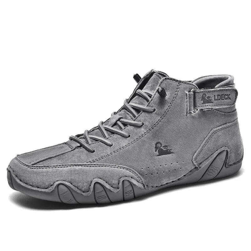 Botas informales de motocicleta para hombre, zapatos impermeables de alta calidad, calzado de lujo, invierno, 2023