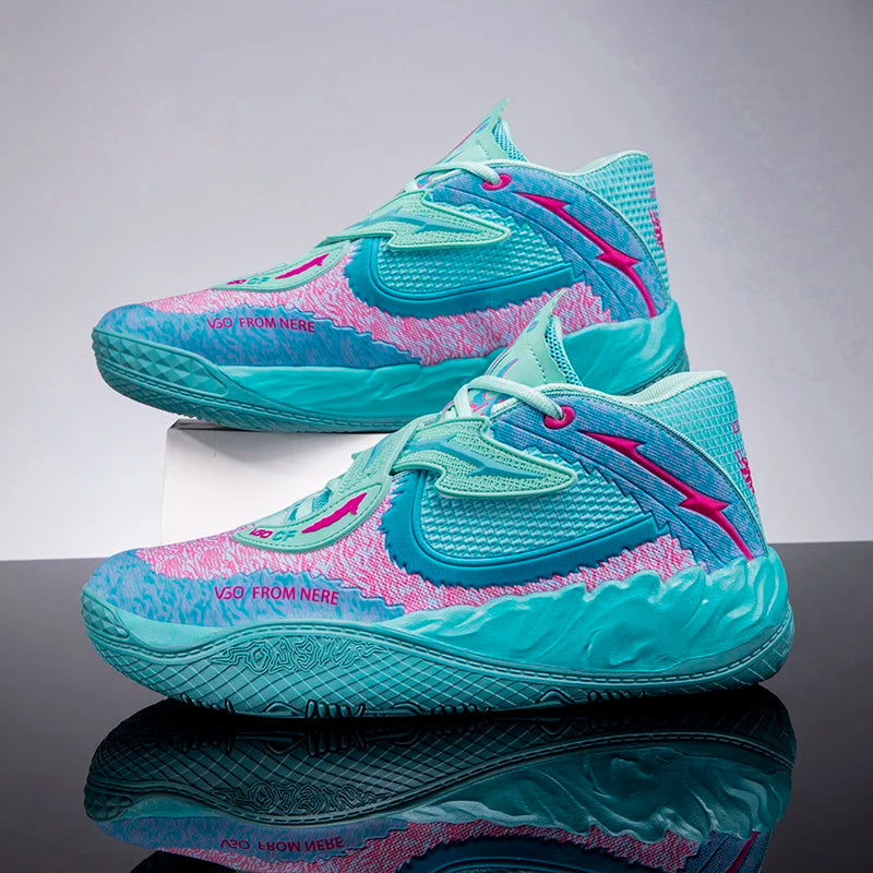 Zapatillas de baloncesto para hombre, transpirables, con amortiguación, antideslizantes, para correr, entrenamiento de gimnasia, zapatillas de baloncesto atléticas
