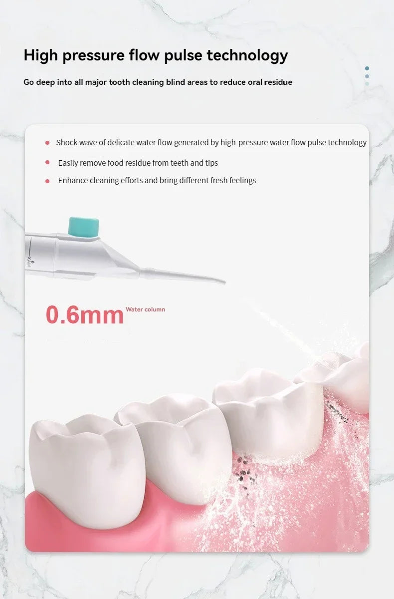 Irrigador Oral de alta presión para el hogar, irrigador portátil de agua limpia, hilo Dental Manual, palillo de dientes de agua de alta presión 2025, 2024