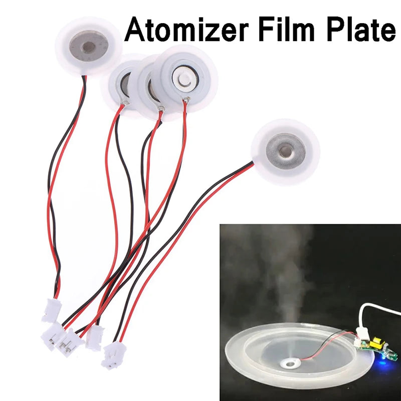 5 unidades de placa atomizadora de repuesto de 16 mm para humidificador ultrasónico DIY, transductor de película ultrasónica para plantas de interior en oficinas