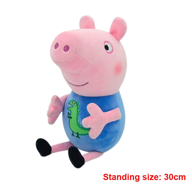 30cm Original Peppa Pig juguetes de peluche George Eddie Bear Mr dinosaurio figura de Anime juguetes de peluche niños juguete de regalo de Navidad