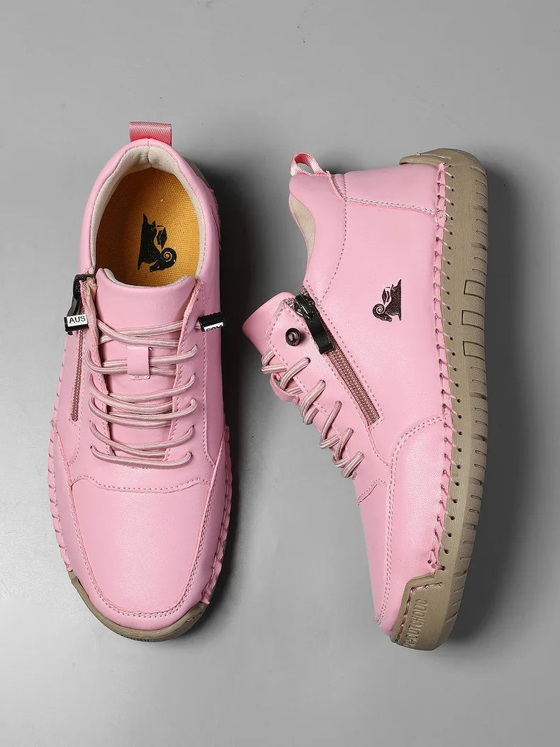 Nuevo 2025 zapatos deportivos para mujer, senderismo al aire libre, fondo plano, transpirables, cómodos, informales, zapatos de conducción, zapatillas de deporte transpirables a la moda