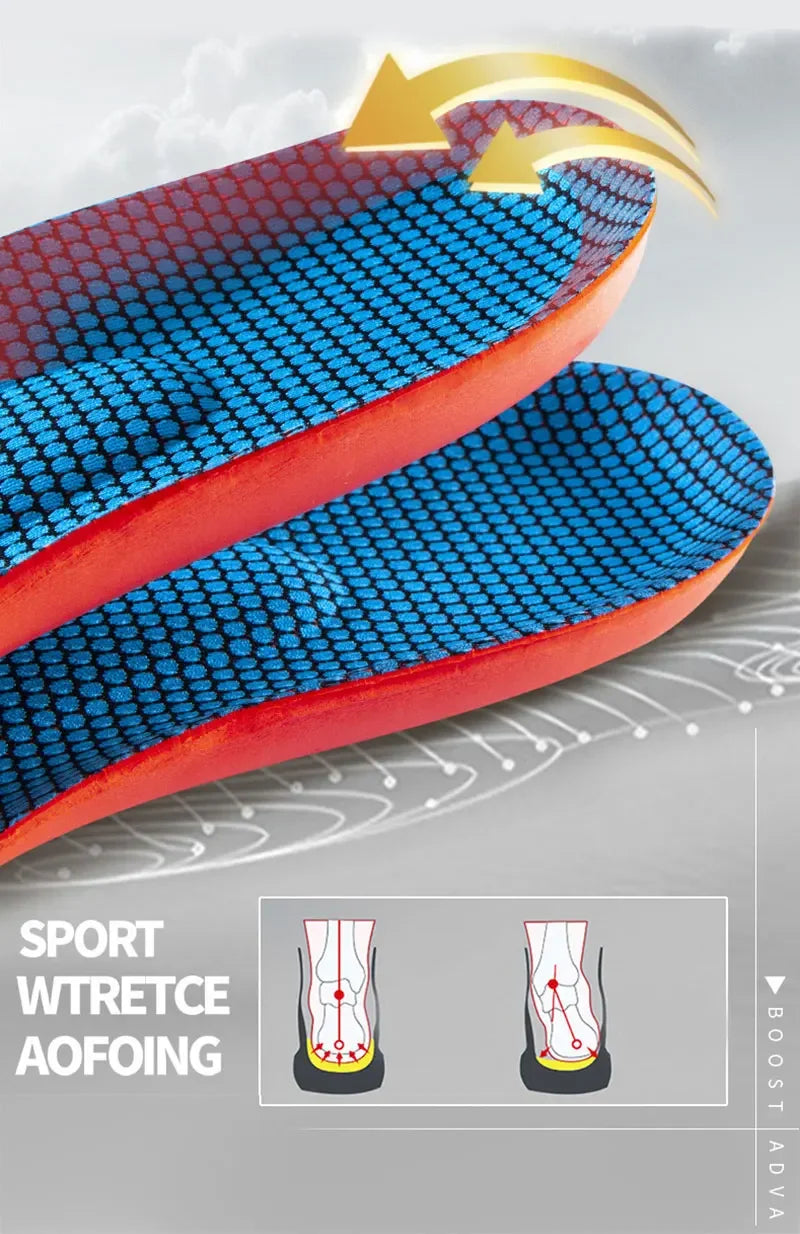 Plantillas deportivas para zapatos, desodorante con absorción de impacto, cojín transpirable, plantillas para correr para hombre y mujer, 2 uds.