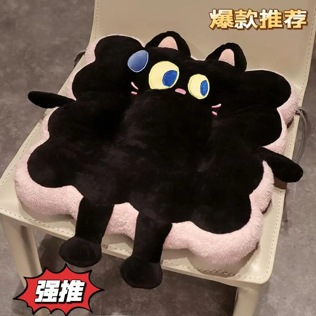 Cómoda cojín para asiento y respaldo con forma de tostada de dibujos animados – Almohada antifatiga lavable para el hogar/oficina/coche (regalo perfecto para Navidad)