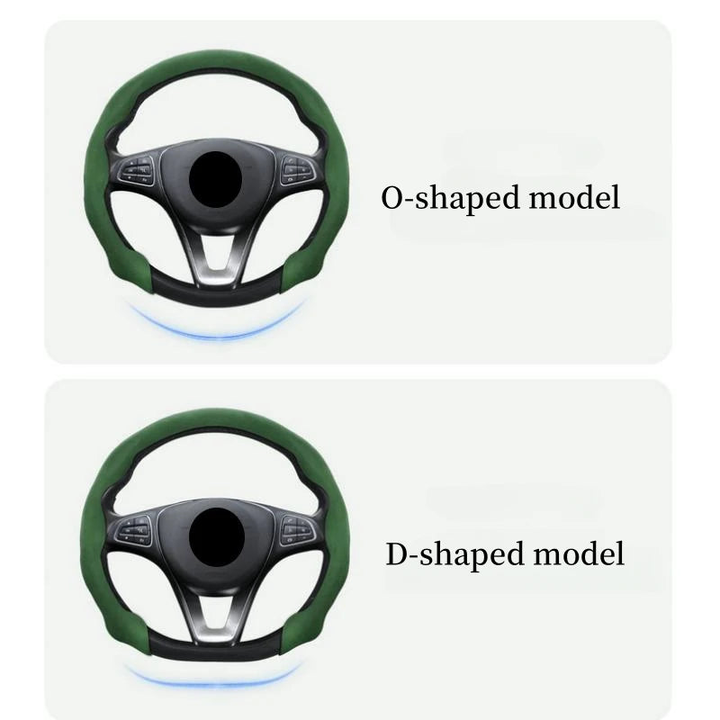 Protector ultrafino para volante de coche de gamuza estilo tarjeta, versión universal dinámica y de moda