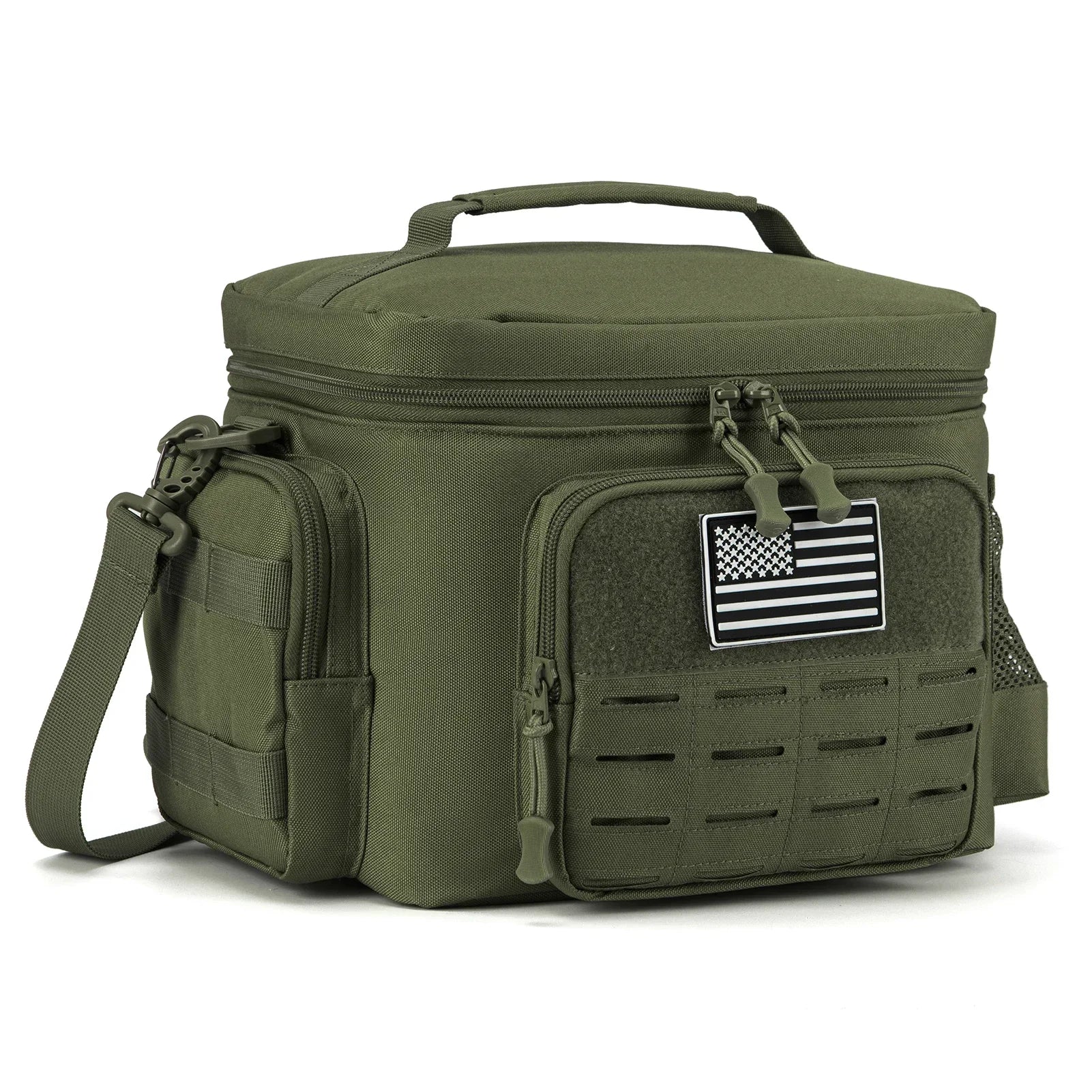Bolsa térmica táctica para exteriores, fiambrera resistente para trabajo, bolsa de almuerzo duradera con aislamiento a prueba de fugas para hombres, comida, Camping, Picnic
