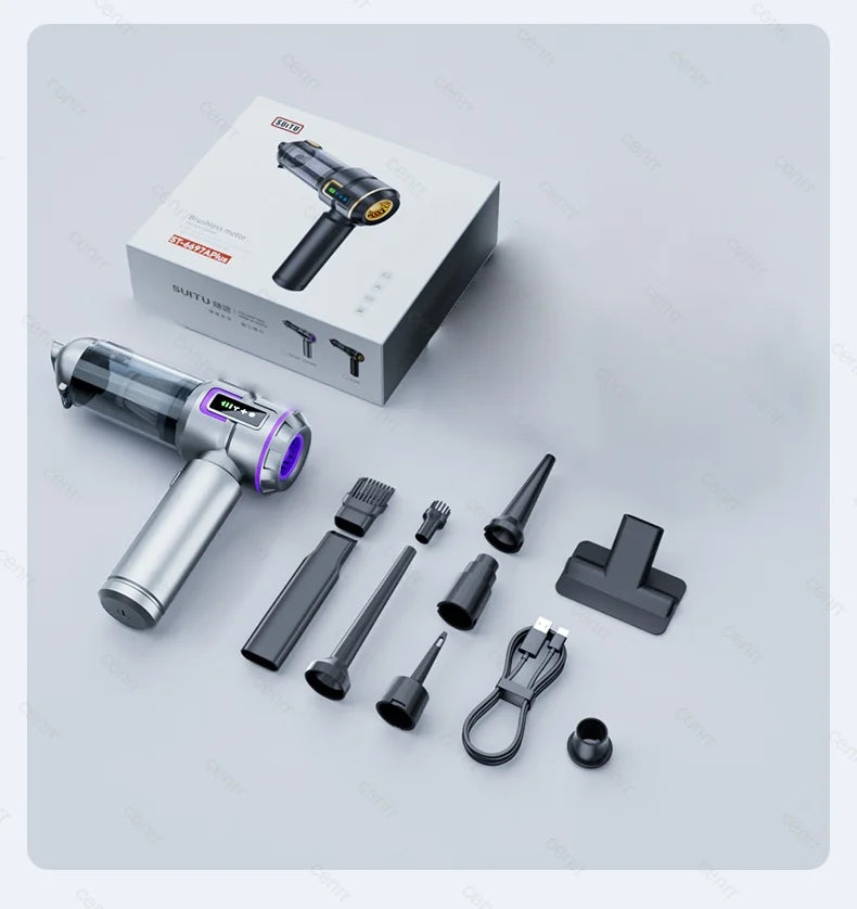 Aspirador de coche Mini potente 998000PA, electrodoméstico portátil, soplador de mano, aspirador para limpiador de coche