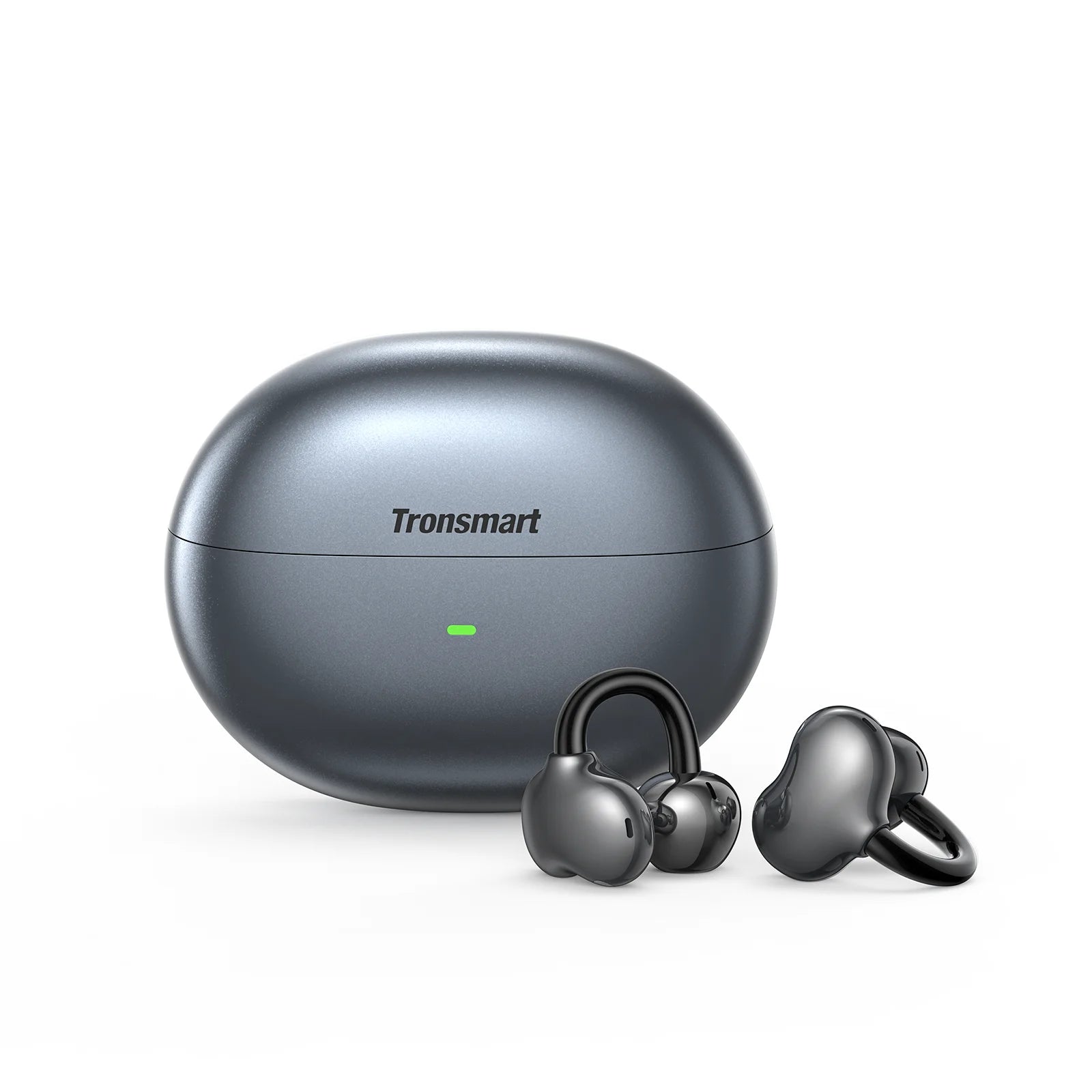 Tronsmart audífonos bluetooth OpenFly Clip con clip, Bluetooth 6.0, micrófono dual con IA, cancelación de ruido ambiental (ENC), ajuste flexible de titanio, 4,11 g, choice para correr