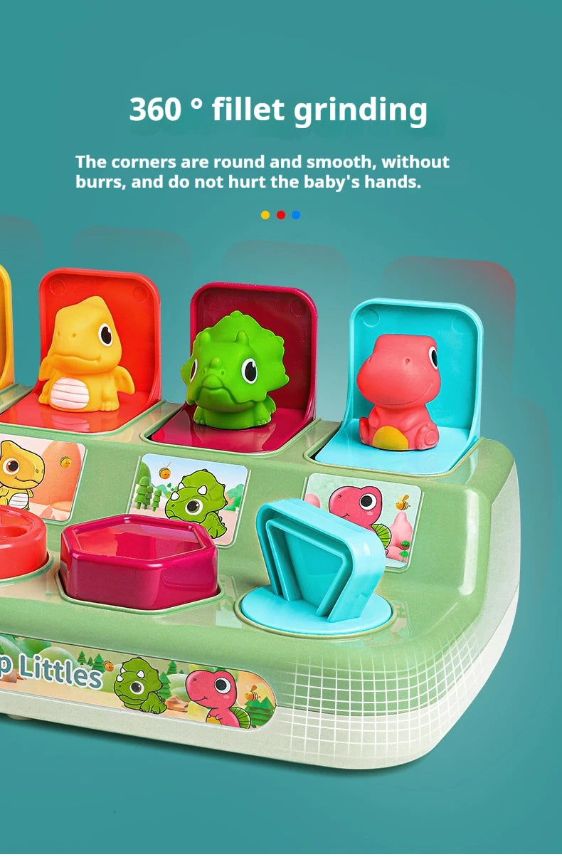 Juguete emergente de actividad interactiva para bebés, juguete con causa y efecto, juegos de desarrollo para bebés, juguetes educativos de aprendizaje Montessori