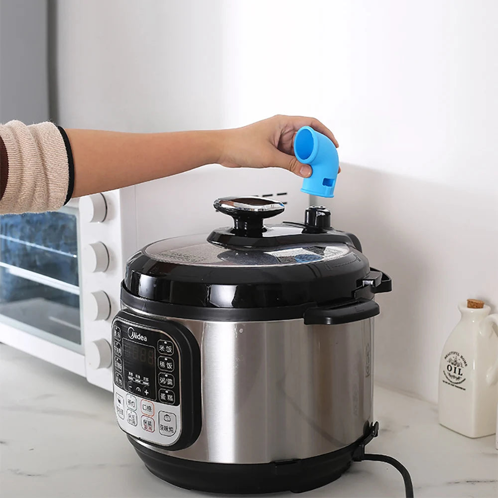 Olla a presión de silicona mundial, desviador de vapor, accesorios de válvula de liberación, olla instantánea de cocina giratoria 360, tubo de liberación de silicona