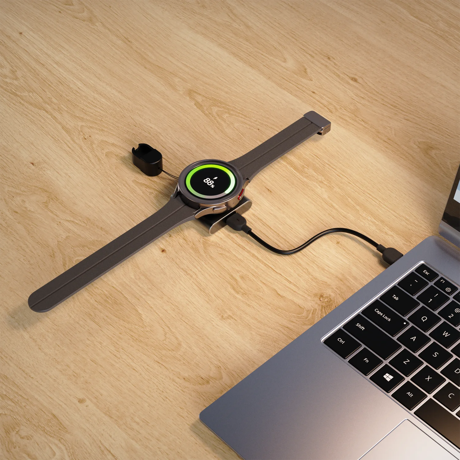 Cargador Magnético Bonola para Reloj Samsung Galaxy Watch Ultra/8/7/6/5 Classic, Carga Inalámbrica Portátil de C a C para Galaxy Active