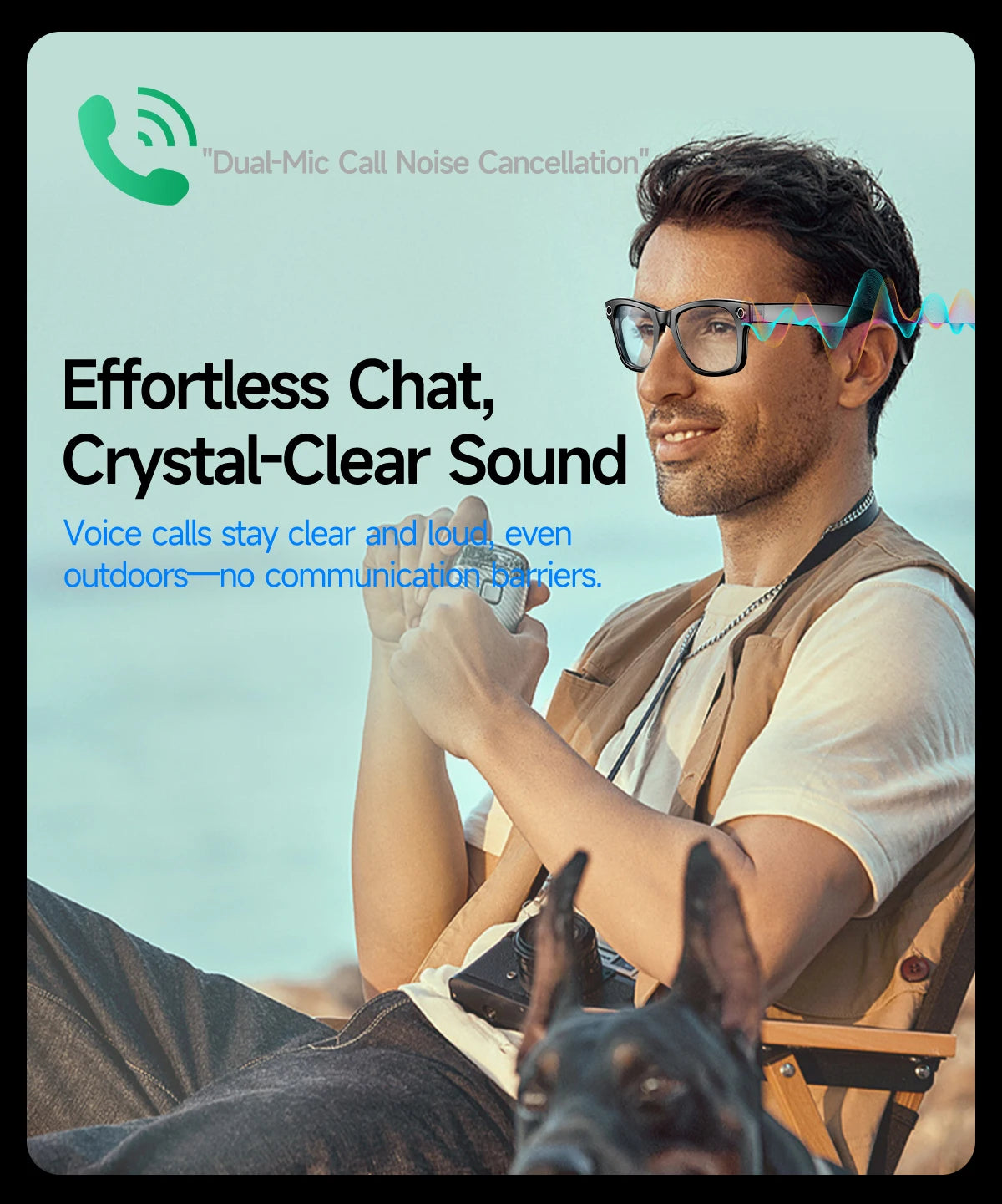 Gafas Inteligentes 2026 Nueva Versión con Cámara, Grabación de Video, Reconocimiento de Fotos por IA, Llamadas Bluetooth, Traducción de Voz, Gafas de Sol para Hombre