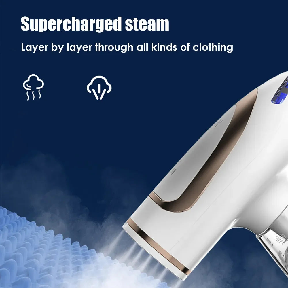 Plancha de vapor eléctrica de mano para ropa, vaporizador de 1600W, potente, plegable, portátil, para viaje y hogar
