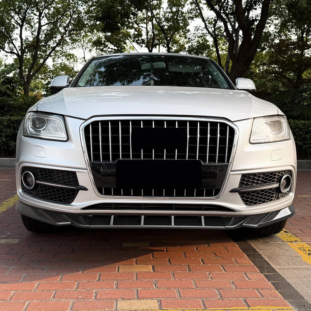 Alerón de labio de parachoques delantero para Audi Q5 8R SQ5 Sline 2013-2016 Protector de parachoques delantero divisor de hoja inferior estilo de coche