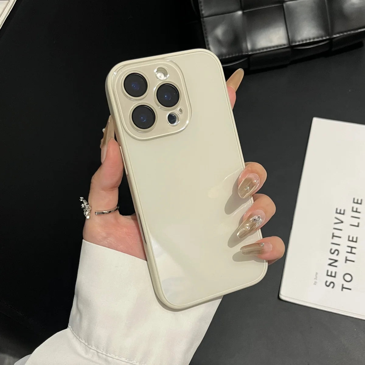 Funda de teléfono todo incluido Backplane de vidrio templado de lujo para iPhone 17 16 15 14 13 12 11 Pro Max cámara protege la cubierta sencilla