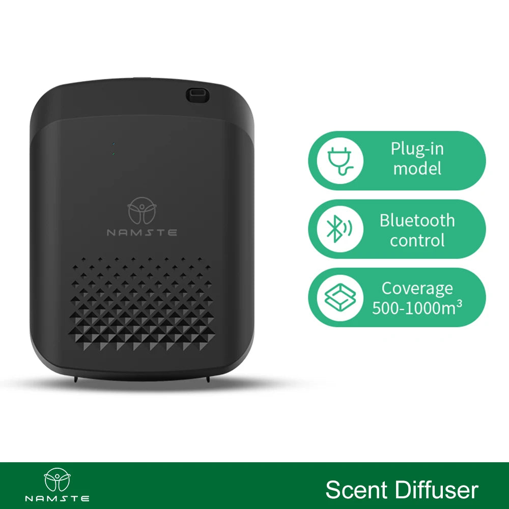 Difusor de Aroma inteligente NAMSTE, difusor de fragancia profesional para hoteles, máquina de Aroma para habitaciones grandes de 1000m3 con ventilador, Control Bluetooth