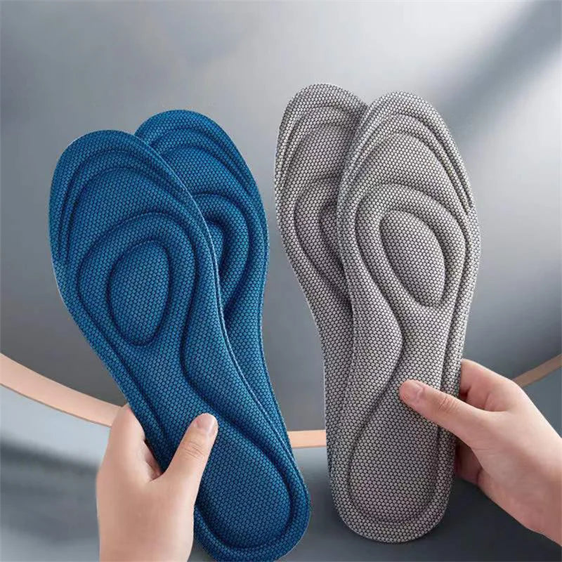 Plantillas ortopédicas de espuma viscoelástica para zapatos, desodorización antibacteriana, absorción de sudor, calzado deportivo, almohadillas para correr, 2 uds.