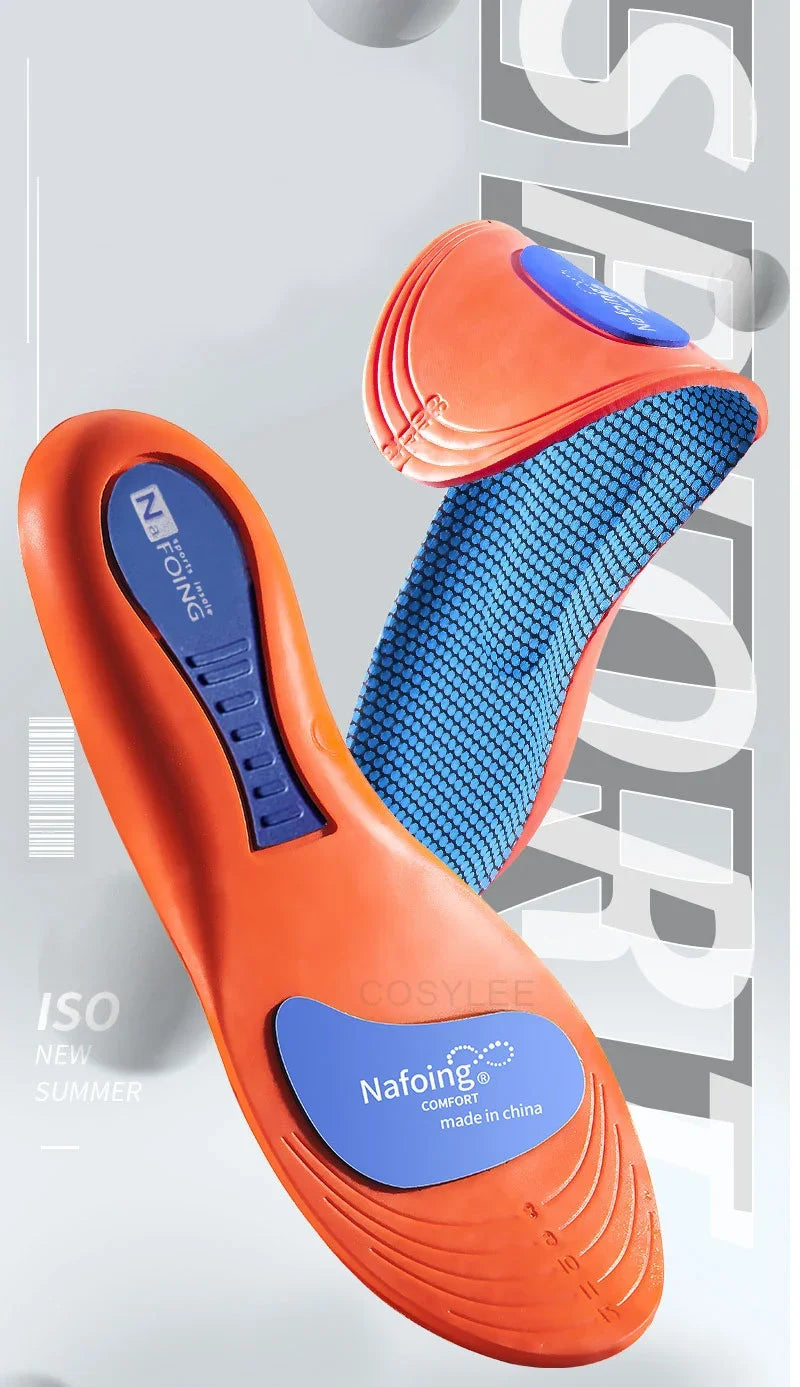 Plantillas deportivas para zapatos, desodorante con absorción de impacto, cojín transpirable, plantillas para correr para hombre y mujer, 2 uds.